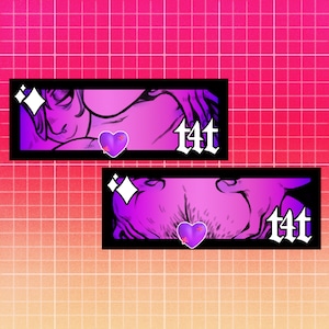 T4T Trans Pride Sticker 4in (mature content) (RUNOUT)