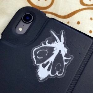 Black and White Moth Sticker 2in (RUNOUT)