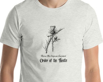 Volgorde van het distelshirt | Schotland T-shirt | Highlander Shirt | Schotse distel korte mouwen Unisex T-shirt