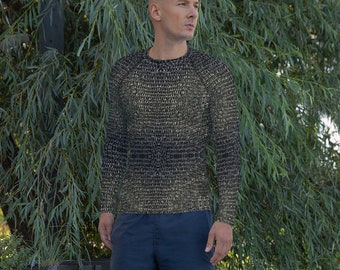 Chainmail Men's Rash Guard | Medieval Armor long-sleeve shirt | Knight's Armor shirt | Renaissance Faire shirt