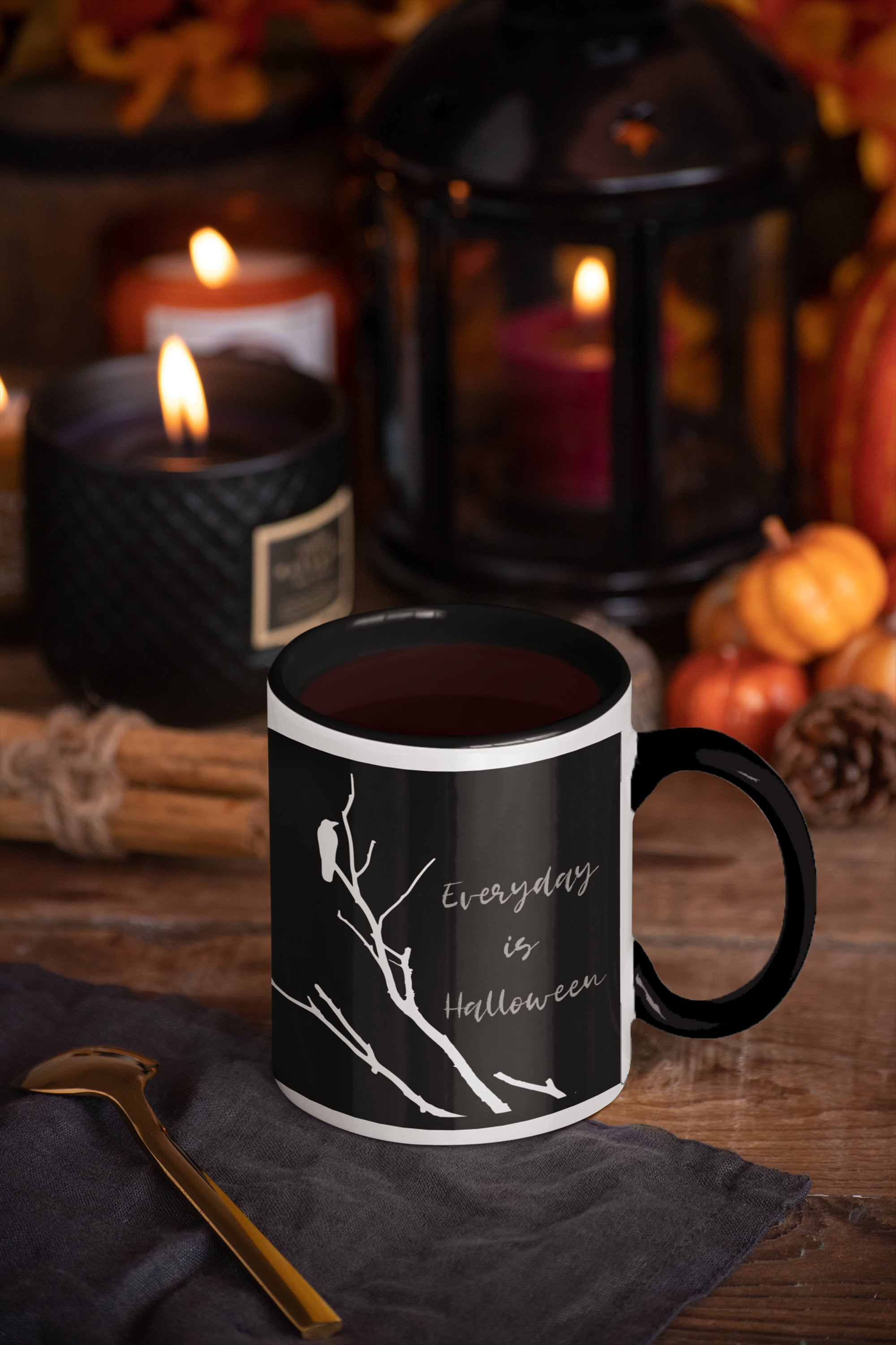 Everyday is Halloween Mug With Black Handle Halloween Coffee - Etsy