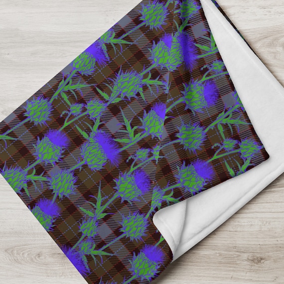 Baillie Tartan Crest Premium Blanket - Thistle Style main image 1