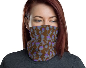 Scottish Thistle Face Mask | Scottish Highlands Cloth Face Mask | Thistle Face Shield | Washable Face Mask | Reusable Face Mask