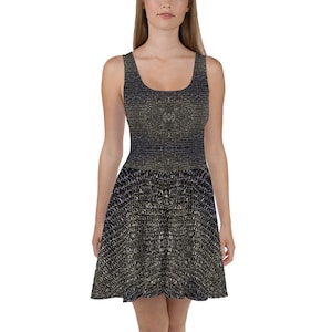 Chainmail Skater Dress | Medieval Armor Dress | Knight&#39;s Armor dress | Renaissance Faire dress