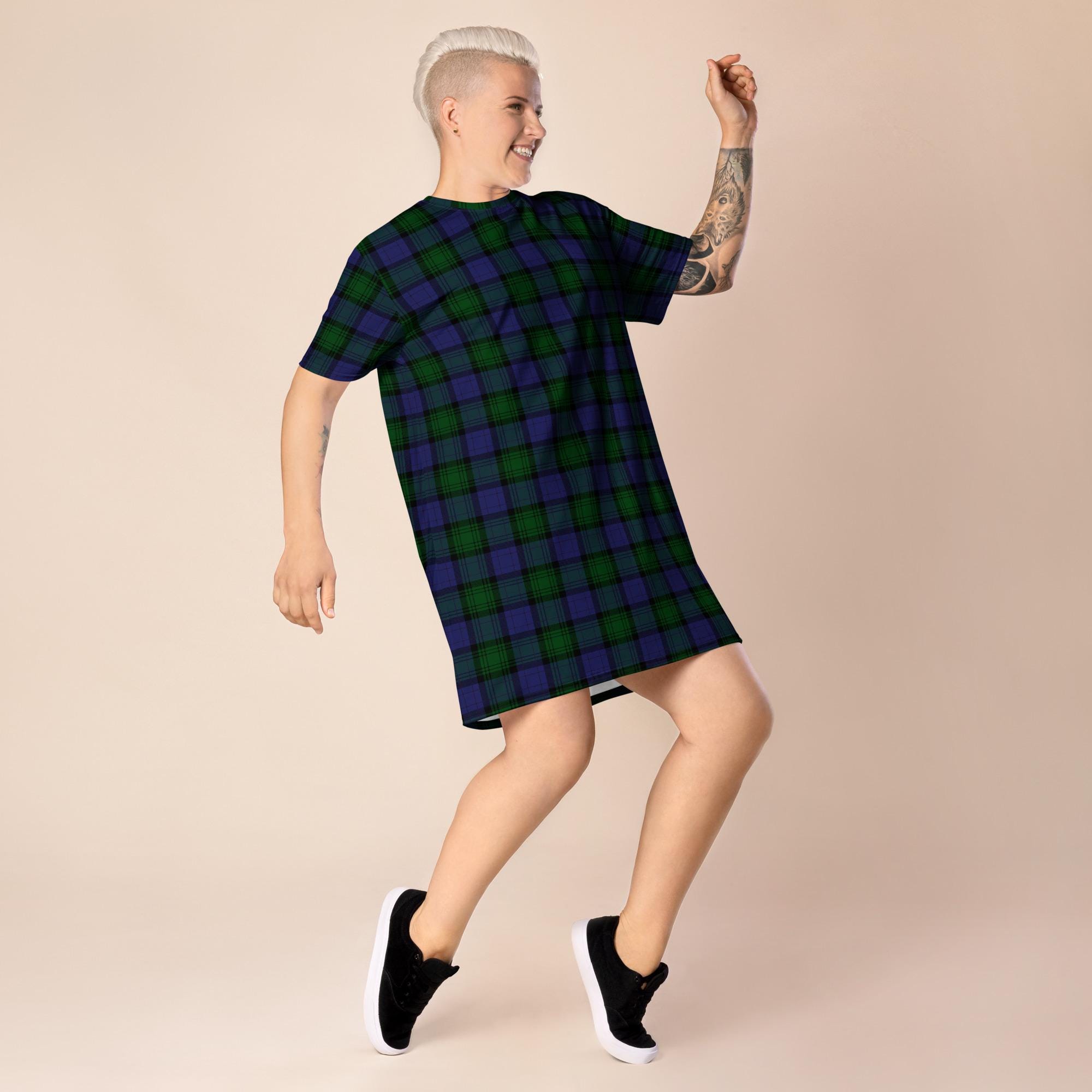 black watch tartan dress Stacie Satin Corset Wrap Formal Dress main image 1