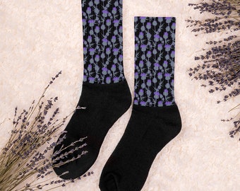 Scottish Thistle Socks | Scottish Highlands Socks| Thistle Cozy Socks | Comfy and Cozy Scotch Thistle Socks