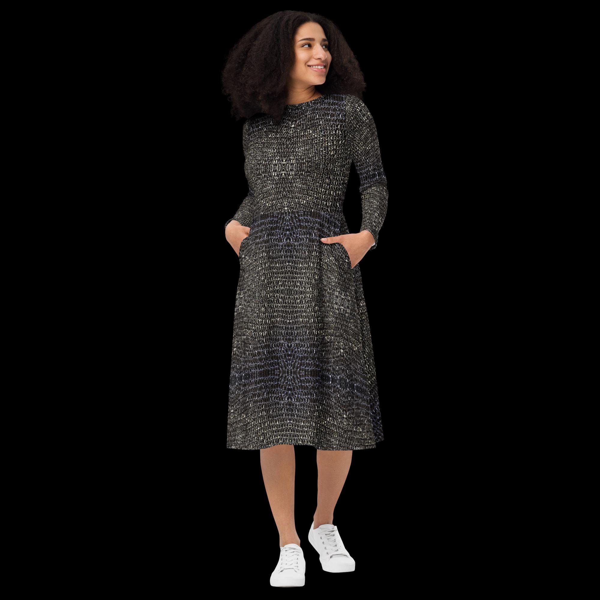 long sleeve chainmail dress Patent Choker Chainmail Gown