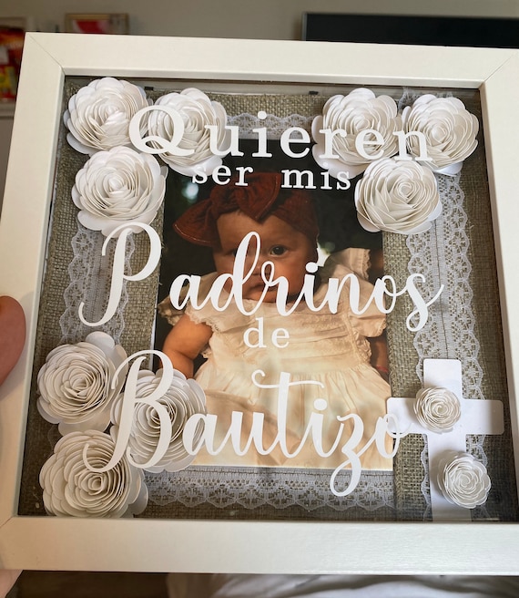 Baptism Proposal Shadow Box Frame Etsy