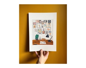 Cecilie’s Desk - Limited Edition A4 Print