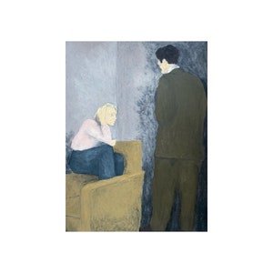 Just A New York Conversation - Original Pastel Artwork