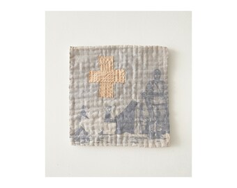 I Must Be Alive 02 -  Mixed Media Textile Artwork - Contemporary Quilt