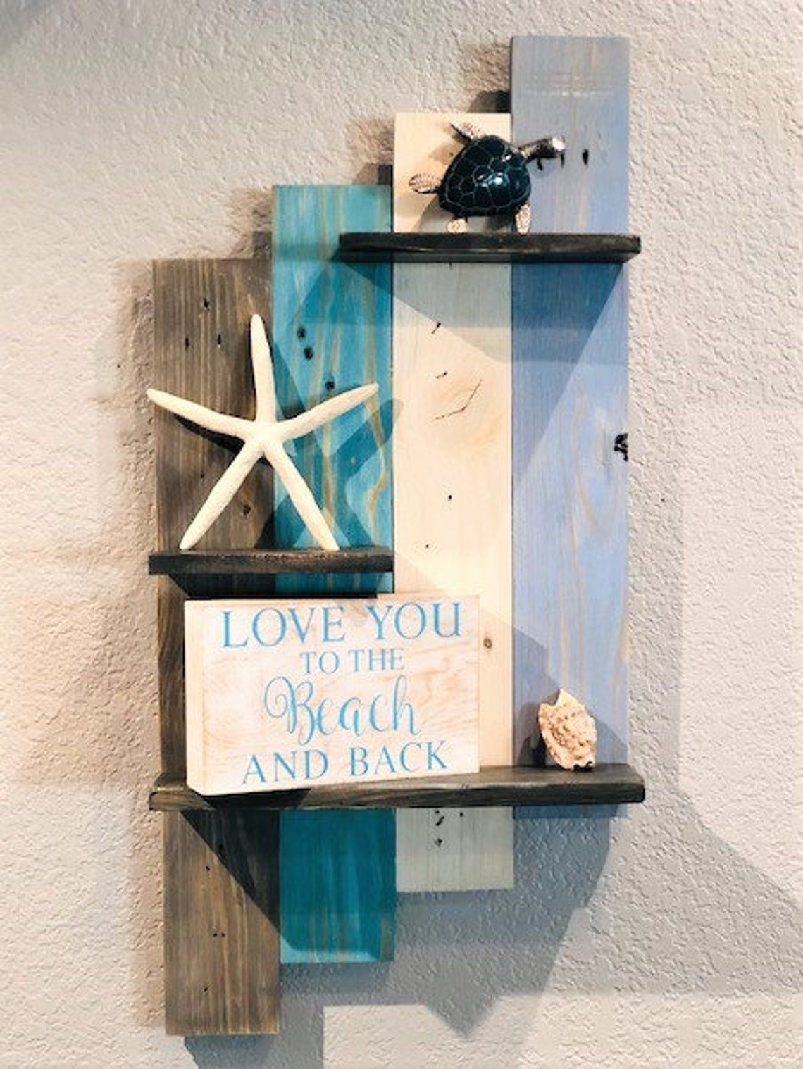 Beach/Costal Themed Wall Shelf Etsy