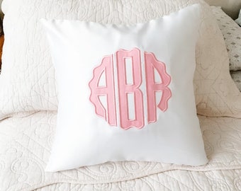monogrammed baby pillow
