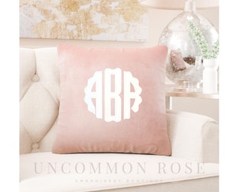 monogram nursery pillow