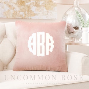 Monogrammed Velvet Nursery Pillow, Custom Nursery Pillow, Nursery Pillow, Nursery Decor, Monogrammed Decor,Baby Monogrammed Pillow