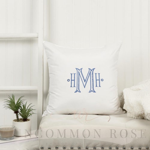 custom monogrammed pillows