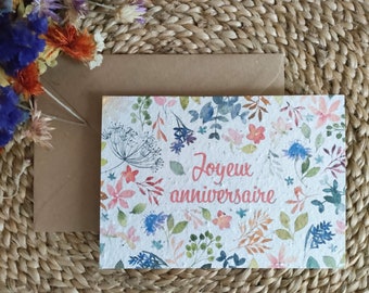 Carte à planter Joyeux anniversaire