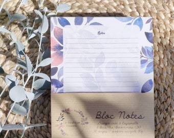 Bloc notes collection Roses bleues