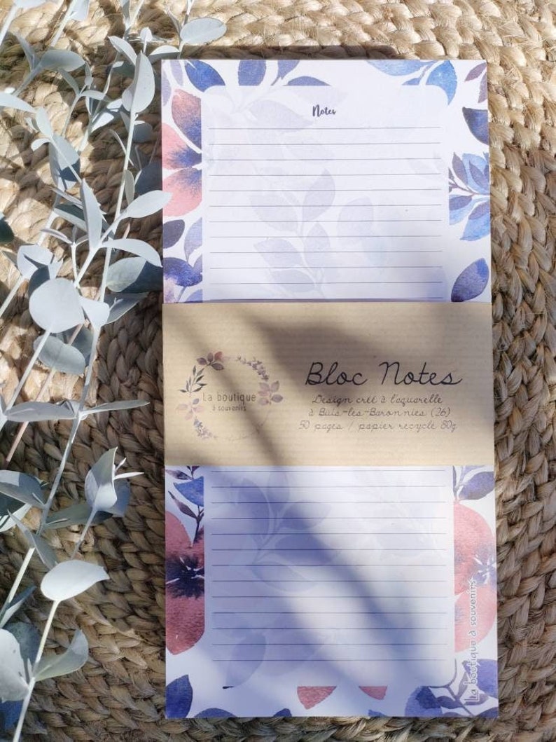 Bloc notes collection Roses bleues image 1