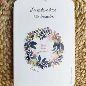 Carte à gratter Veux tu être ma marraine, carte demande marraine, carte surprise marraine image 6