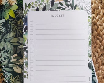 Bloc To Do List Collection Fleurs Bleues