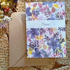 Carte "Bisous" & son enveloppe kraft image 5