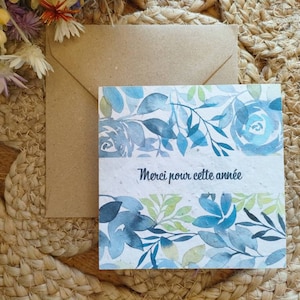 Carte à planter | carte ensemencée Merci pour cette année