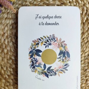 Carte à gratter Veux tu être ma marraine, carte demande marraine, carte surprise marraine image 7