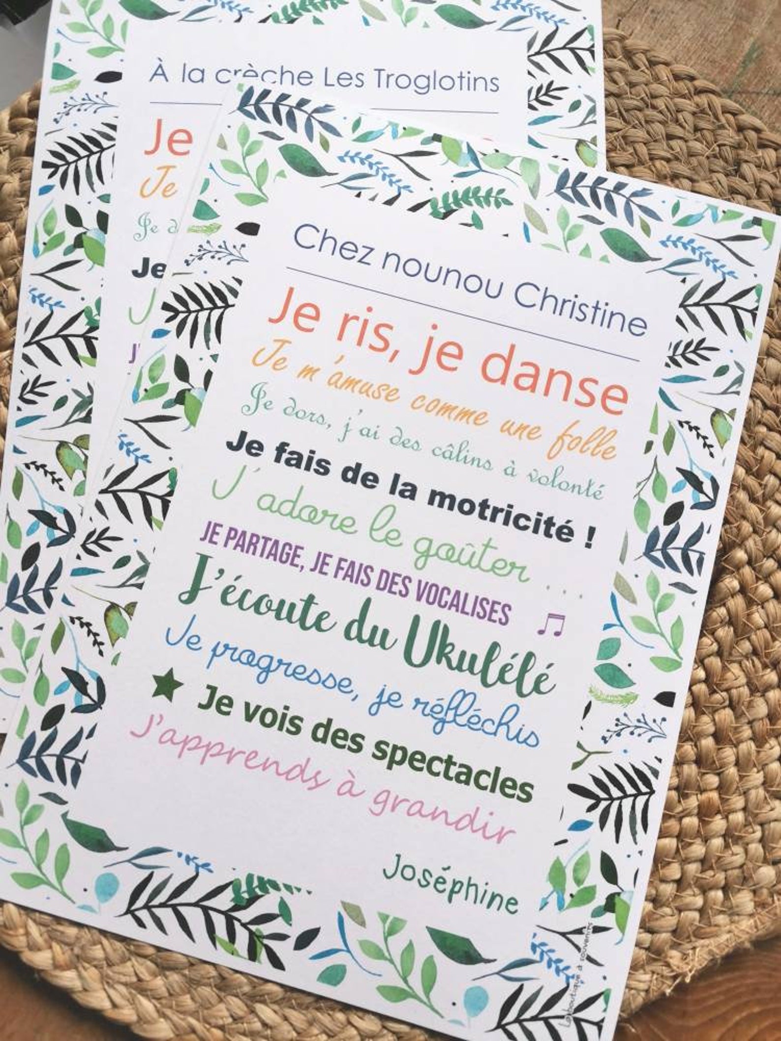 Affiche personnalisable Merci Crèche Merci Etsy