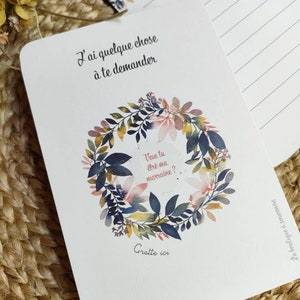 Carte à gratter Veux tu être ma marraine, carte demande marraine, carte surprise marraine image 5