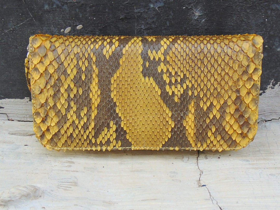 Genuine Python Snakeskin Woman Wallet Real Leather Snake Skin Original ...