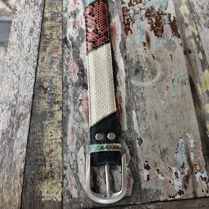 Echte Python Schlangenleder Gürtel Luxus handgefertigte Gürtel unisex