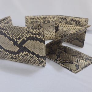 Snakeskin Bifold Herren-Ledergeldbörse - Limited Edition