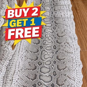 Peau de serpent en python birman - Cuir véritable, pour sacs