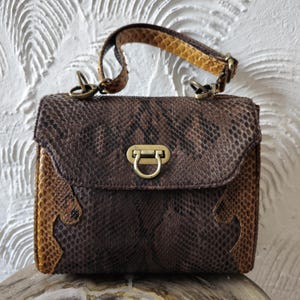 Handgefertigte echte Python Schlangenleder Einkaufstasche Handtasche echte Schlangenhaut Tasche echt Leder Schlangenleder Geldbörse Kreuz Schulter Schlangenleder Geldbörse