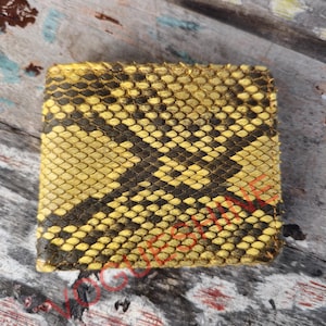 Echte Python Schlangenhaut Herren Geldbörse - Leder Bi-Fold, Exklusive Limitierte Auflage