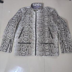Ready jacket size XL Snake Skin Handmade Men’s Jacket – Custom Made, First Class