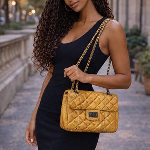 Python Snakeskin Shoulder Bag: Real Leather Purse