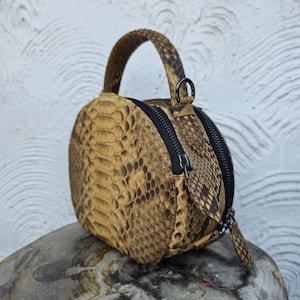 Creme Tasche, Creme Geldbörse, Creme Handtasche, Python Tasche, Schlangenleder Geldbörse, Python Geldbörse, Python Handtasche, Geschenk für sie, Verkauf, Creme Ledertasche, Tasche