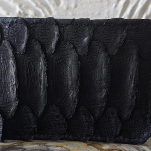 Cartera plegable de piel de serpiente pitón KING genuina para hombre: cartera de negocios minimalista y delgada