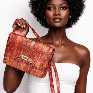 Torba dla kota z wężowej skóry Python – wyjątkowa luksusowa torebka i portfel