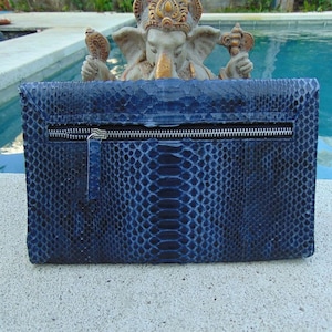Genuine Python Skin Medium Clutch/wallet | Exotic Leather Bags ...
