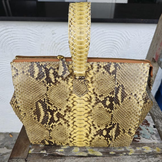 Handmade Genuine Python Snakeskin Shopping Bag Handbag Purse Real Snake Skin Bag Real Leather Snakeskin Purse Cross Shoulder Snakeskin Purse Etsy UK