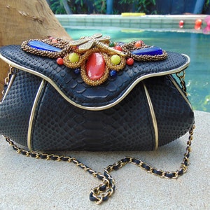 Echte python Tasche Schlangenhaut Tasche Handtasche echte Schlangenhaut Schultertasche Schultertasche Handtasche tote