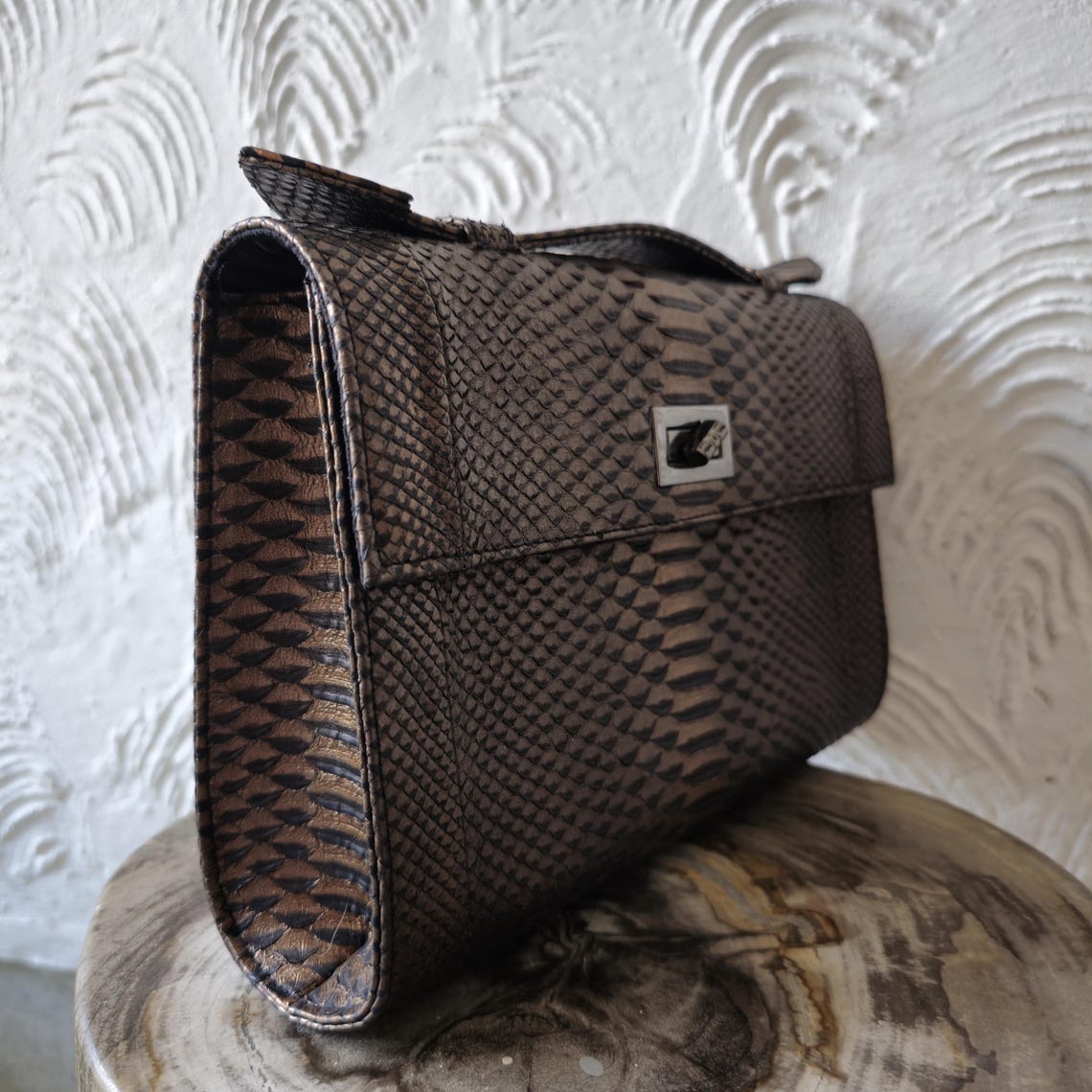 Python Bag, Snakeskin Purse, Python Purse, Python Handbag, Gift for Her