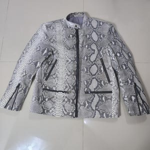 Ready jacket size XL Snake Skin Handmade Men’s Jacket – Custom Made, First Class