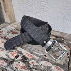Echte Python Schlangenleder Gürtel Luxus handgefertigte Gürtel unisex