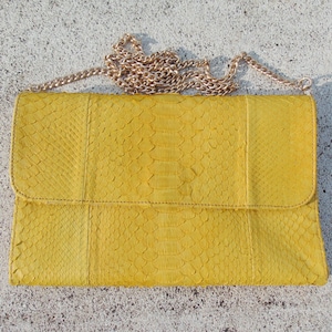 Indotradeart Handgefertigte authentische Pythonledertasche der Schlangenlederhandtasche Reisehandtasche