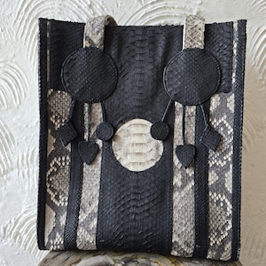 Handgefertigte echte Python Schlangenleder Einkaufstasche Handtasche echte Schlangenhaut Tasche echt Leder Schlangenleder Geldbörse Kreuz Schulter Schlangenleder Geldbörse