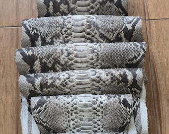 Pytonormskinn – Äkta läder för väskor, jackor och mer D15